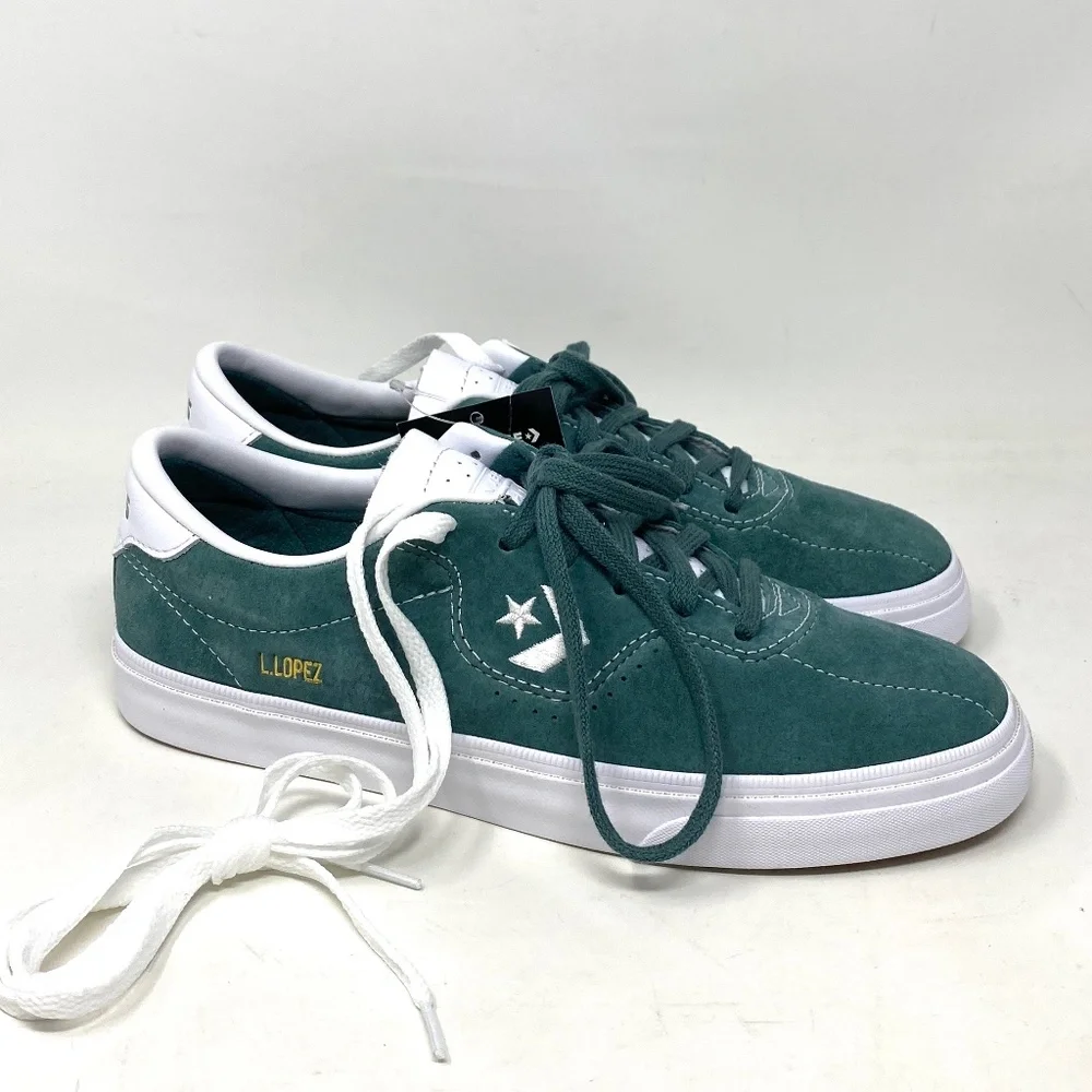 Converse Louie Lopez Pro Low Top Forest Pine Suede Men’s Sneakers Size 171328C